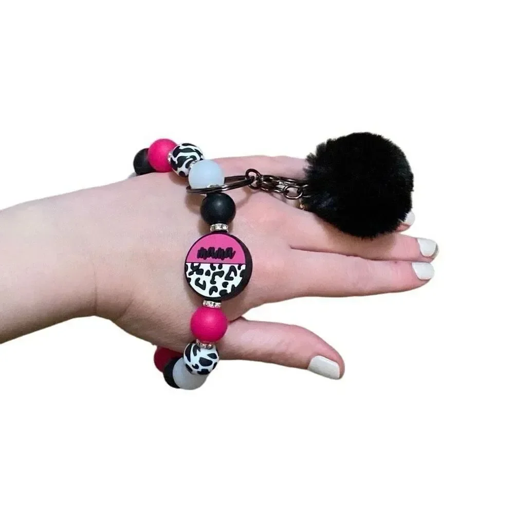 Beaded Wristlet Keychain